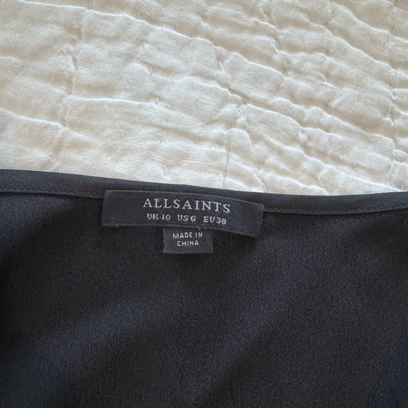 All Saints Black and White Polka Dot Blouse - Picture 8 of 8